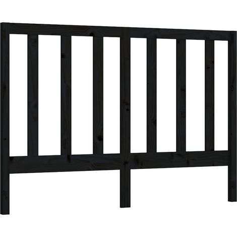 Tête de lit accessoire couchage chambre à coucher meuble 166 x 4 x 100 cm bois de pin noir TDL0202206