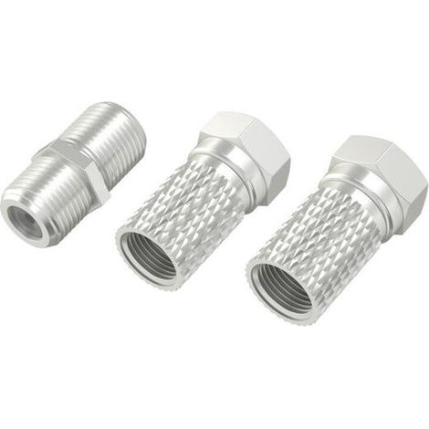 Hama 00205203 conector coaxial Tipo F 3 pieza(s)