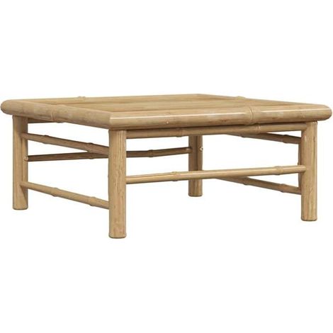 Table de jardin en bambou, 65 x 65 x 30 cm (1/5)