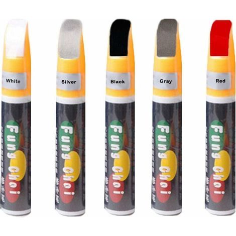 Peinture De Retouche pour Voiture, Stylo De Réparation De Rayures De Voiture, Stylo De Retouche Peinture Carrosserie De Voiture Noire Argent Blanc Rouge Gris (1/5)