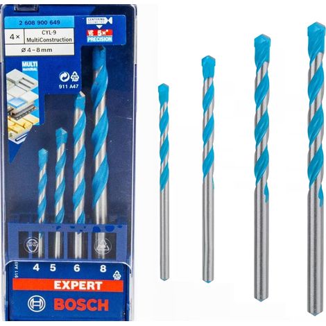 Bosch CYL-9 Mehrzweckbohrer-Set Ø 4/5/6/8 EXPERT MultiContruction