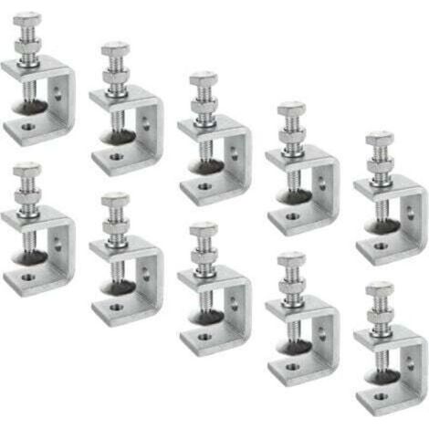 Lot de 10 Serre-Joints C 30mm Acier Inoxydable 304 Réglables 0-25mm pour Soudage Menuiserie Bricolage et Montage Domestique (1/5)