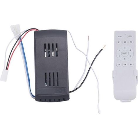 Universelles Fernbedienungsset für 40-W-Deckenventilatoren, 6 Geschwindigkeitsstufen, Timerfunktion, Ersatzfernbedienung für DC-Deckenventilatoren (1/5)