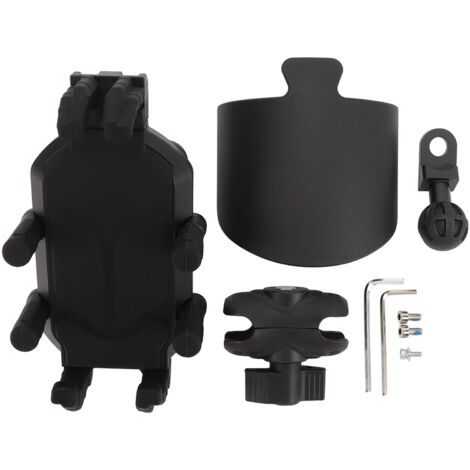 BUNTHAUS Support de téléphone pour moto avec amortisseur et verrouillage de sécurité, support de guidon réglable, adapté aux scooters et VTT (1/5)