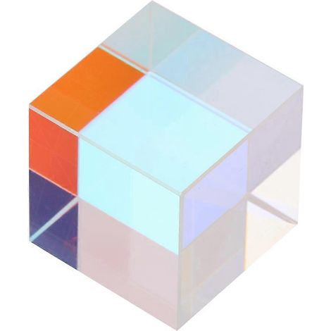 Sechsseitiger, heller Licht-Kombinationswürfel-Prisma, Buntglas-Strahlteilerprisma (1,5 x 1,5 x 1,5 cm)