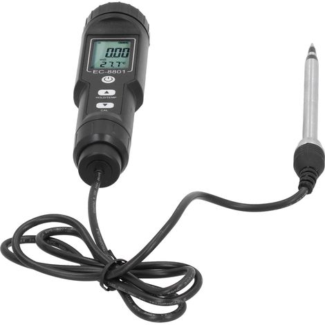 Testeur de sol portable EC/salinité avec sonde pour le jardinage et l'agriculture (1/5)