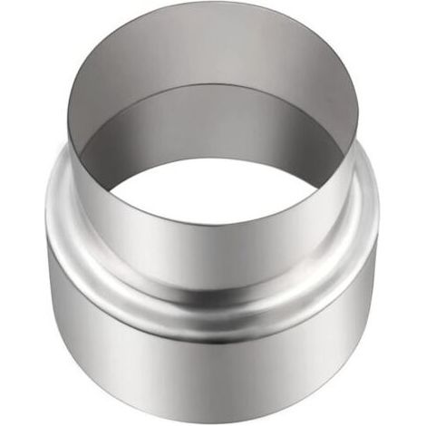 Adaptateur de Conduit de Cheminée en Acier Inoxydable 100mm vers 90mm – Raccord Thermorésistant et Anticorrosion pour Insert ou Poêle – Installation Facile (1/4)