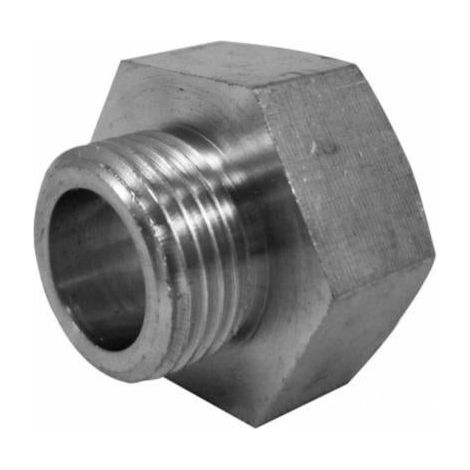 Nipplo ridotto maschio/femmina cromato (femmina più grande) in ottone - da avvitare - 246 - per tubo rame QUICK PLOMBERIE