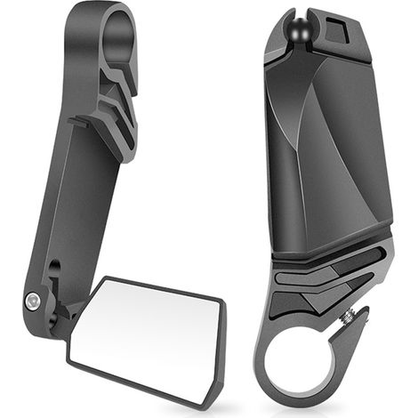 par de espejos retrovisores para bicicleta, ajustables 360°, de acrílico irrompible, para manillares de 16-22 mm. (1/5)