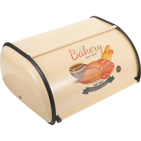 Boîte à pain pour plan de travail, porte-pain multifonctionnel, boîte à pain en fer, accessoires de cuisine (1/4)