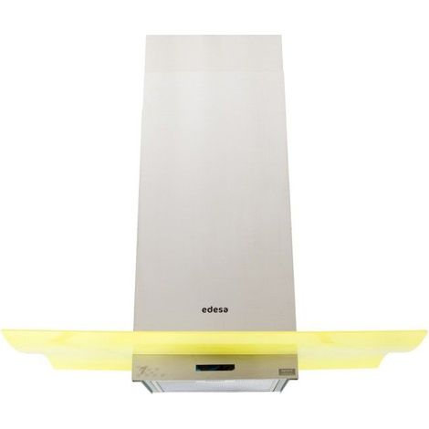 Edesa - Sport-deco - Silver Et Jaune - Hotte Murale Design 430 M³/h - Classe A+ - 210 W (1/4)