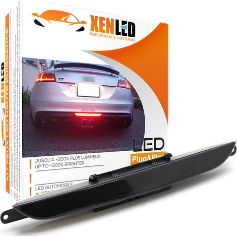 Compatible Audi TT TTRS - 3 en 1 Barre antibrouillard arrière fumée avec frein, fonction de feu de recul 2007-2014 Gen2/8J (1/5)