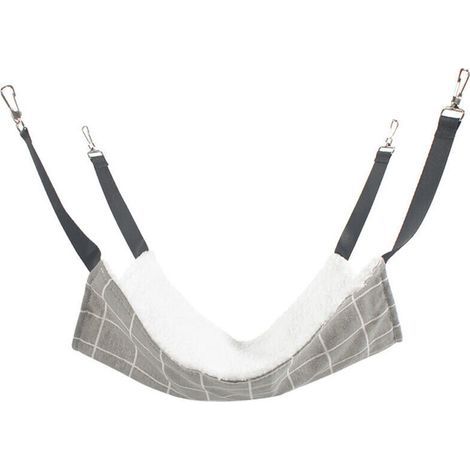 Hamac Pour Chat, Hamac Respirant Pour Cage Pour Animal Domestique Avec Sangles Réglables Et Crochets En Métal, Lit Hamac Suspendu Double Face Pour Chat, Furet, Chiot, Autres Petits Animaux (1/5)