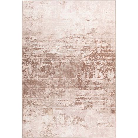 Tapis Tissé Rétro à Poils Plats "Saphira" Beige 80 x 150 cm (1/5)