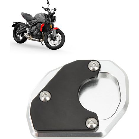 Seitenständer und verbreiterter Motorradsitz, schwarz, kompatibel mit TRIUMPH Trident 660 (ab 2021). (1/5)
