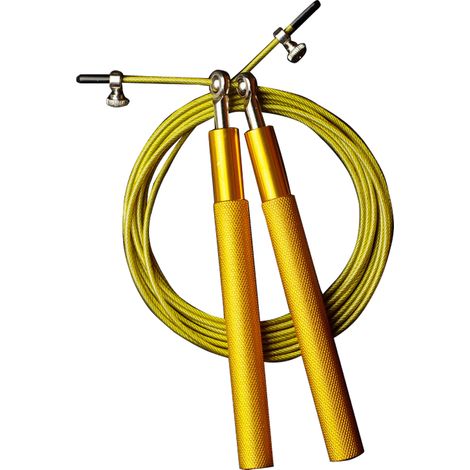 Corde à sauter à roulement à billes, poignées en aluminium. Corde à sauter idéale pour le fitness et l'endurance. (1/5)