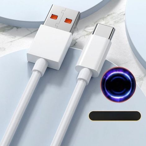 Lot de 2 câbles de charge rapide USB Type-C 120W compatibles avec Xiaomi, cordon de données haute puissance 6A 2 m (1/4)