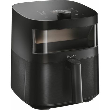 Friggitrice ad aria Haier Serie 5, 9 in 1, Display, Cuocere, Arrostire, Grigliare, Cottura Lenta, Scongelare, Yogurt, 7L, [Nero] (1/5)