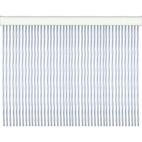 Tenda per porte in PVC antirumore antimosche Twist - 125x240 cm. White