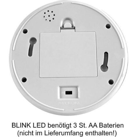 Caméra factice avec objectif, lumière LED rouge, vidéosurveillance, imitation réaliste, pour mur, plafond, blanche CAMERA IP (1/5)