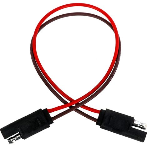 Conector de remolque de 2 pines, arnés de cableado para luces de remolque, cable de extensión con enchufe plano, conector 182AWG (1/5)