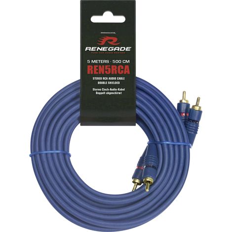 Renegade REN5RCA - Câble de signal RCA, longueur 5 m