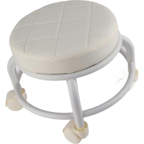 Tabouret roulant Luqeeg repose-pieds à roulettes, cadre double couche épais, mousse à mémoire de forme, 4 roulettes universelles, haute stabilité (1/5)