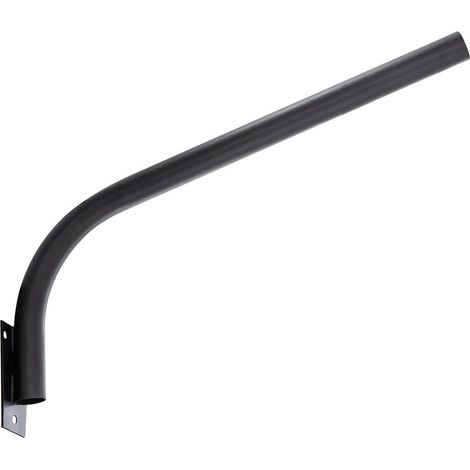 Support Mural Ø60mm pour Luminaires Éclairage Public Noir