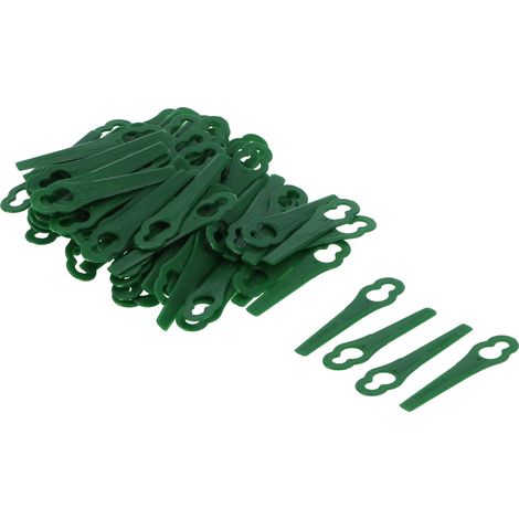 100-teiliges Schneidklingen-Set aus Kunststoff, Zubehör für Freischneider, Ersatzköpfe für Rasenkantenschneider, Gartengeräte für Rasenmäher und Heckenscheren (1/5)