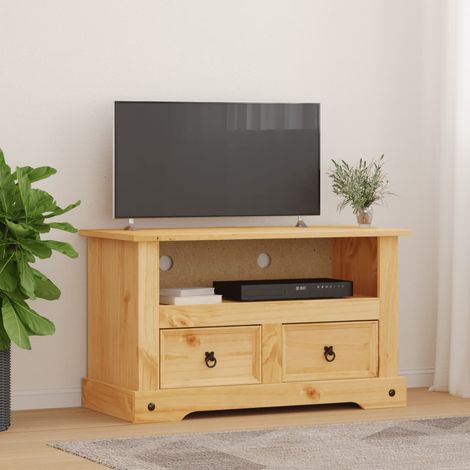 Meuble en bois - vidaXL Meuble TV Gamme Corona pin mexicain 91x43x56 cm - Meuble Corona (1/5)