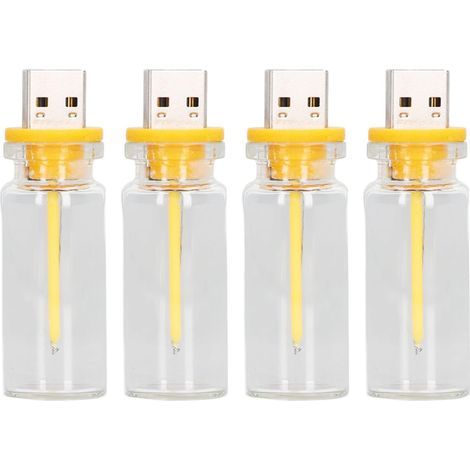 Veilleuse USB, 4Pcs USB Night Light Glass Plug in Light Portable 5V Office Home Lighting Supplies (1/5)