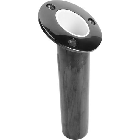 316 Stainless Steel Fishing Rod Holder, Flush Mount, Marine Grade, 30 Degree Angle, Heavy Duty with Thick Weatherproof Rubber and Pin (1/5)