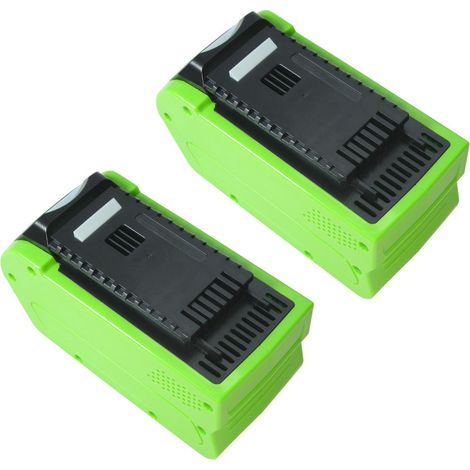 2x Trade-Shop Li-Ion Akku 40V / 5000mAh für Greenworks G40DT30 G40CS30K2X G40CS30K2 G40CS30 G40ACK4 G40ACK2 G40AC G40ABK2 G40AB STBA40B210 (1/4)
