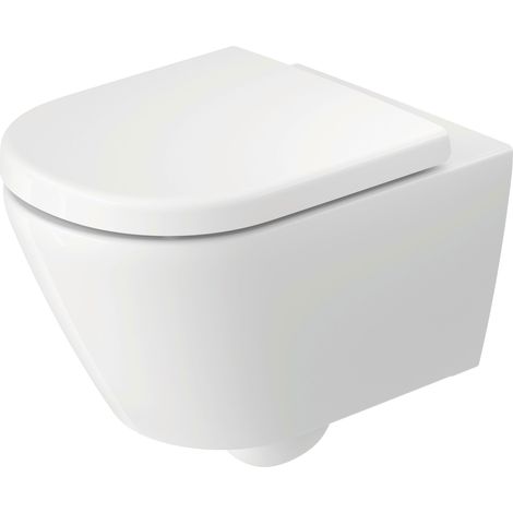 WC suspendu Duravit D-Code, base de charnière prémontée, fixation