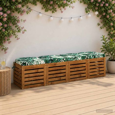vidaXL Cuscini per sedile a 4 pezzi SOEST 4 pcs 100% Poliestere