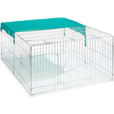 Kerbl Enclos extérieur 144x112x60 cm Enclos pour lapins Enclos d'exercice pour lapins