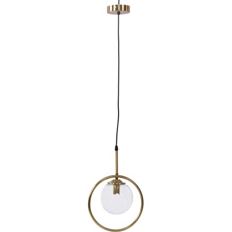 Pendelleuchte E14, einflammig, Glas, 110–220 V, Hotel-Deckenleuchte für Schlafzimmer, einflammig, rund, transparent (1/5)