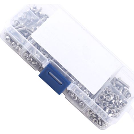 340 pièces kit vis écrous inox 304 M3 – tête bouton hexagonale creuse (1/3)