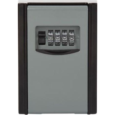 Caja fuerte para llaves, 1 llave, con cerradura de combinación, 120 x 87 x 40 mm (1/4)