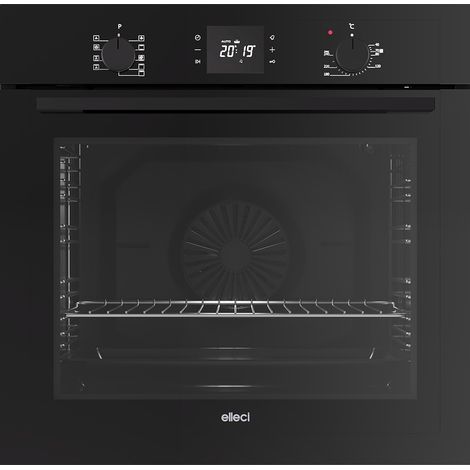 Elleci URBAN PLUS. Tipo di forno: Forno elettrico, Potenza totale del forno: 2300 W. Posizionamento dell'apparecchio: Da incasso, Colore del prodotto: Nero, Tipo di controllo: Manopol... - FVUP601BKNB