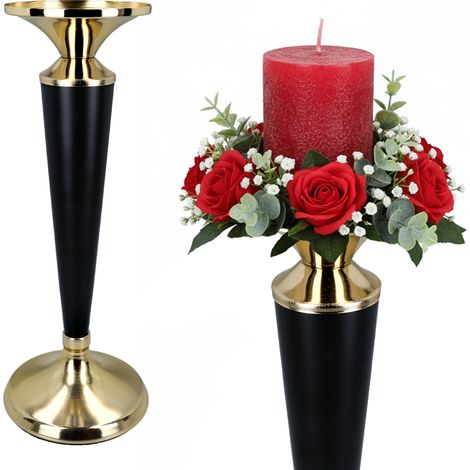 Candeliere decorativo in metallo di medie dimensioni PER candele, decorazione da tavolo PER il soggiorno (1/3)