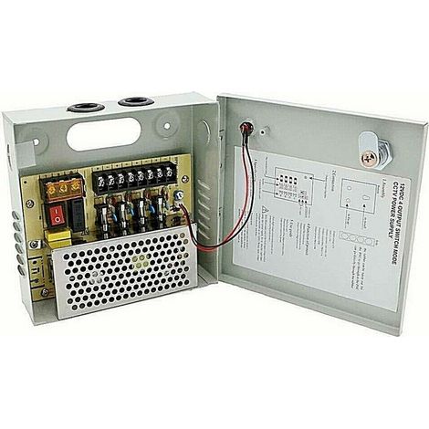 TrAdE Shop Traesio - Alimentatore Quadro Di Alimentazione 12 Volt 4 Canali Centralina 10a 220vdc -