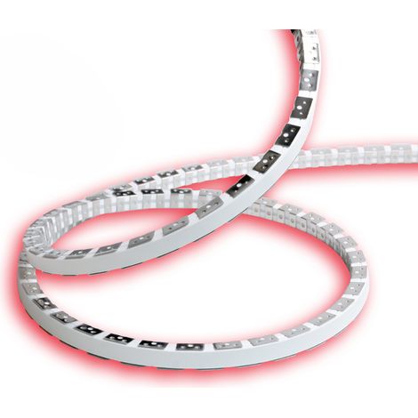 Alcapower Striscia LED Snake Flex 5m IP65 230V 12W/m Colore Rosso, Flessibile in Silicone, Alta Efficienza con Tecnologia SMD 2835 Integrata (1/5)