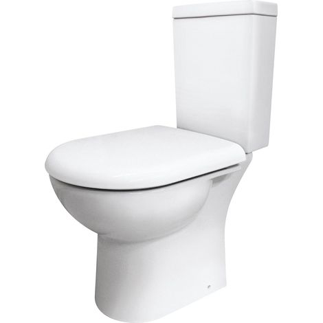 Nuie Provost Close Coupled Pan Push Button Cistern 620mm Projection - Excluding Seat (1/5)
