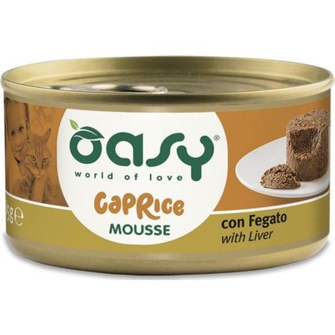 Oasy  Mousse para gato  85 g - Hígado 85 g