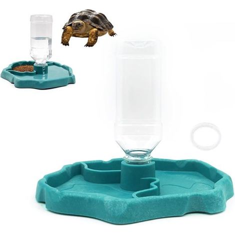 BelleRise - Distributeur d'eau pour Reptile-Distributeur Reptiles 2 en 1 - Automatisée - Convient pour tortues, geckos