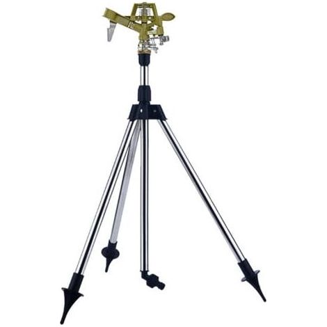 AIPER Arroseur Jardin Sprinkler trépied télescopique Irrigation jusqu'à 24m 360° Embout pulvérisation irrigateur arroseur à impulsions (1/4)