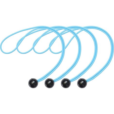Master Lock Set of 4 Bungee Cords with Balls, 0.2 m Length x 40 mm Width (1/10)
