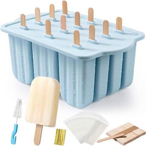Moules à glace - Moules en silicone sans BPA pour les moules à glace - Bleu