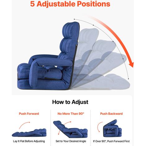 Fauteuil de Sol Pliable - Dossier Réglable à 5 Positions (1/5)